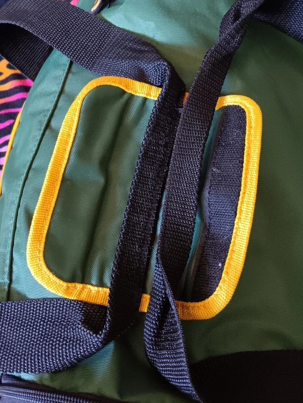 💚💛 Y2K Vintage Reebok Green Bay Packers Duffel Bag NFL Gym Travel 2000s